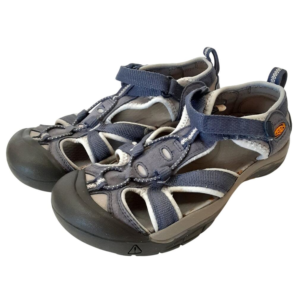 Keen Venice H2 Kids Fisherman Sandals Boys 4 Water Shoes Blue Outdoor Hiking